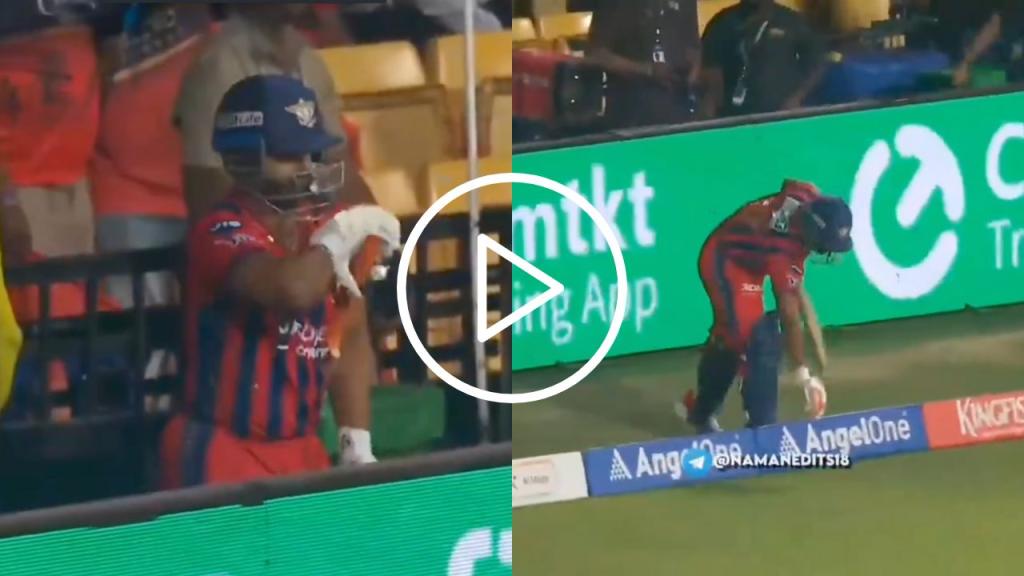 Watch: Rishabh Pant Makes a Heroic Return to Bat vs RCB Despite Brutal Elbow Injury
