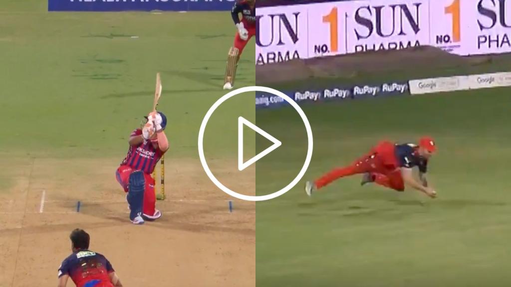 Watch: Rishabh Pant's Heroic Return vs RCB Ruined by Phil Salt's Stunner